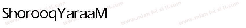 Shorooq Yaraa Medium字体转换
